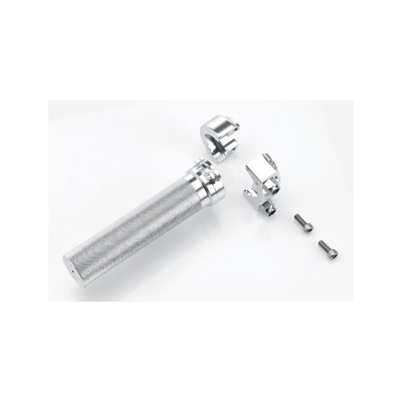 BILTWELL WHISKEY THROTTLE, POLISHED For 1" handlebars.