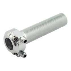 BILTWELL WHISKEY THROTTLE, POLISHED For 1" handlebars.