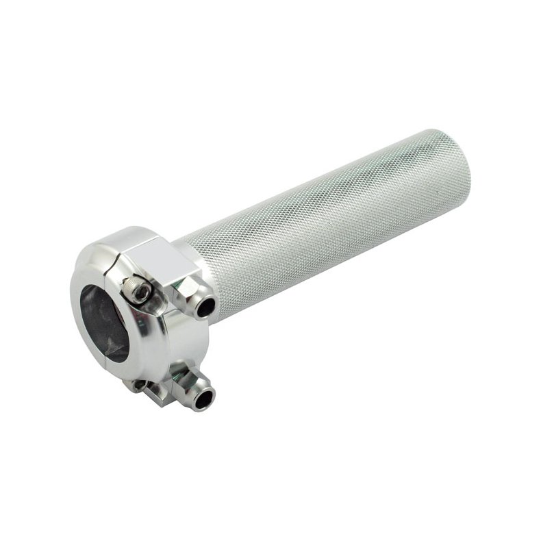 BILTWELL WHISKEY THROTTLE, POLISHED For 1" handlebars.