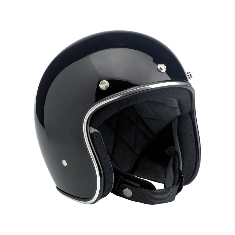 BILTWELL BONANZA 3/4 FACE HELMET GLOSS BLACK