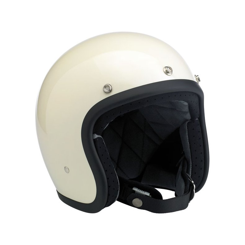 BILTWELL BONANZA 3/4 FACE HELMET VINTAGE WHITE