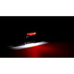 Light guide, LED taillight. Black. with bracket