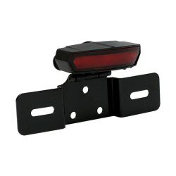 Light guide, LED taillight. Black. with bracket