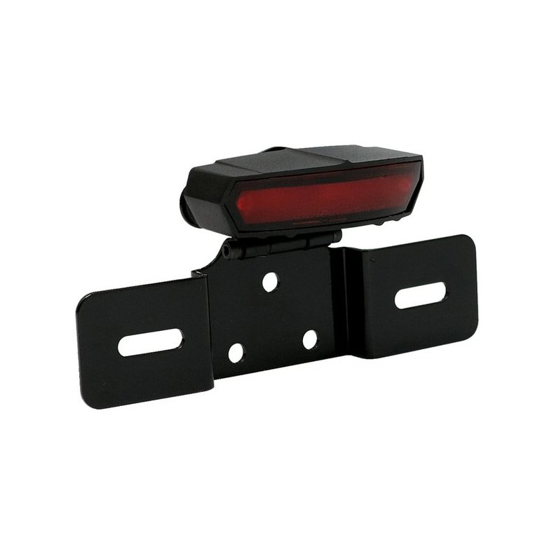 Light guide, LED taillight. Black. with bracket