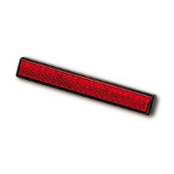 REFLECTOR RED; ECE APPROVED; RECTANGULAR, WITH SELF ADHESIVE TAPE; 100X13 MM