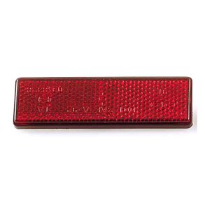 B-SEEN REFLECTOR RED; ECE APPROVED; RECTANGULAR; SELF-ADHESIVE; 90 X 25MM