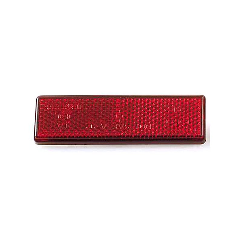 B-SEEN REFLECTOR RED; ECE APPROVED; RECTANGULAR; SELF-ADHESIVE; 90 X 25MM