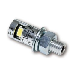BURDETT, LED LICENSE PLATE MOUNT BOLT D. 12 MM X L. 17 MM, M8 BOLT, EC APPROVED; LED LIGHTED