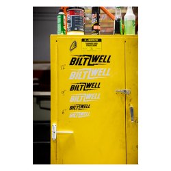Biltwell Bolt sticker black 12"