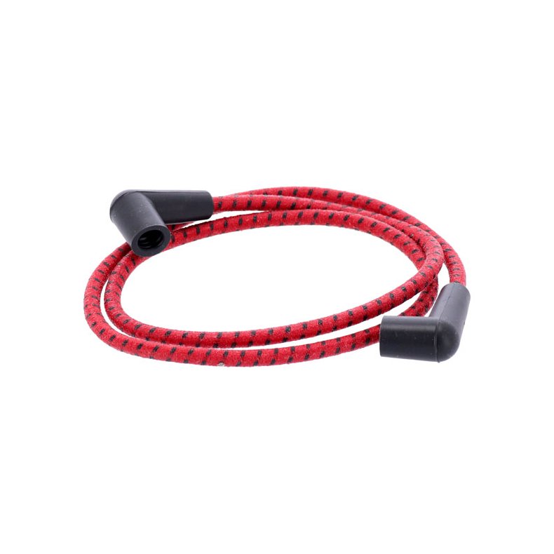UNIVERSAL 40" SPARK PLUG WIRE SET. COTTON CLOTH,  101cm lang.