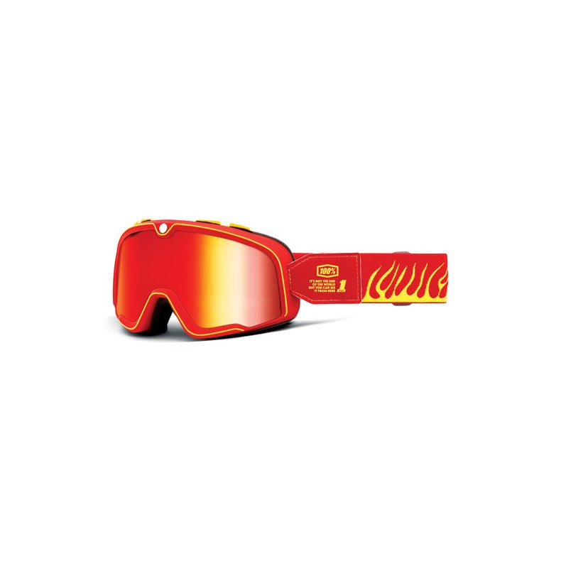 100% BARSTOW GOGGLE DEATH SPRAY MIRROR RED LENS