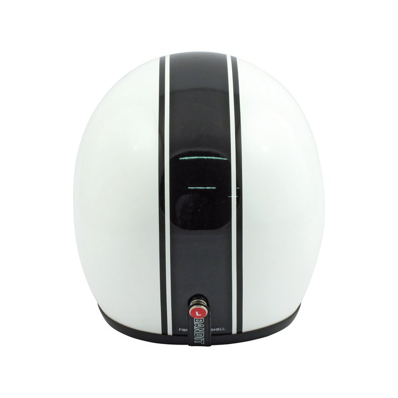  BANDIT JET HELMET CLASSIC WHITE/BLACK IKKE GODKENDT