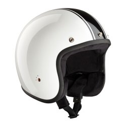  BANDIT JET HELMET CLASSIC WHITE/BLACK IKKE GODKENDT