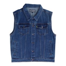 MCS DENIM VEST DARK BLUE
