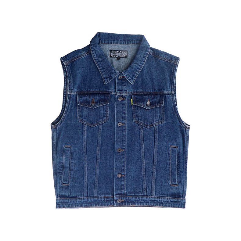 MCS DENIM VEST DARK BLUE