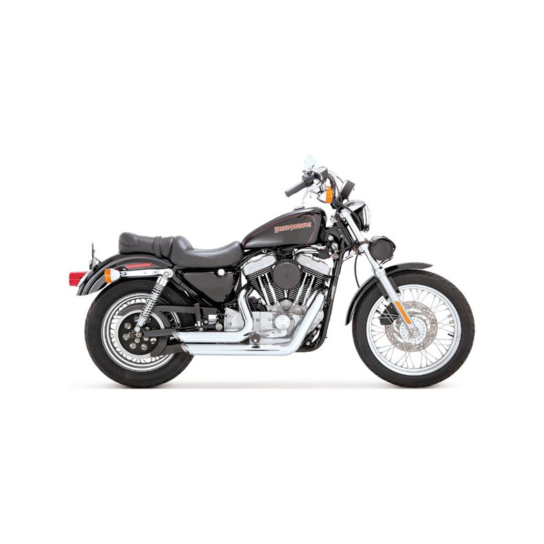 ECE godkendt. THORCAT-V&H THORCAT-V&H, 'ANARCHY' 2-1/2" SHORT SHOTS EXHAUST 90-03 XL Sportster 