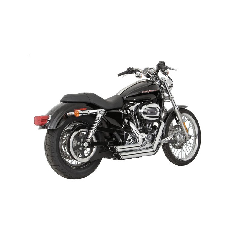 ECE godkendt. THORCAT-V&H  'ANARCHY' 2-1/2" SHORT SHOTS EXHAUST.  04-13 XL Sportster