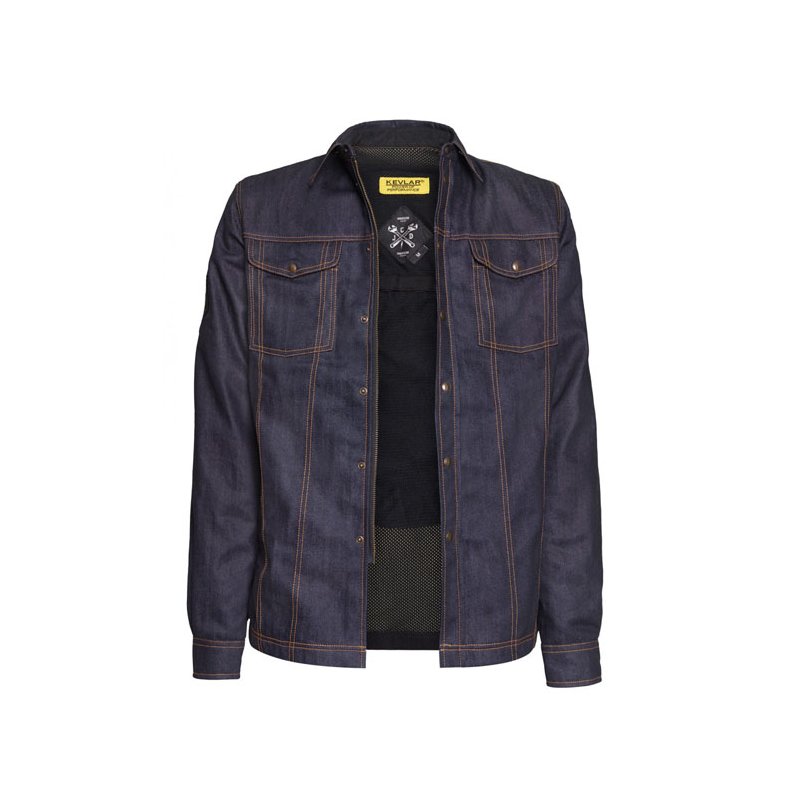JOHN DOE KEVLAR LUMBERJACK SHIRT DENIM RAW