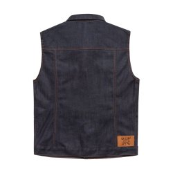 JOHN DOE VEST DENIM RAW