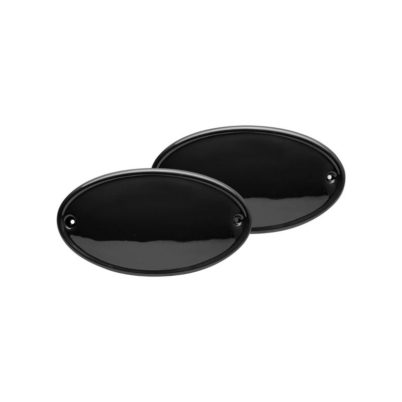 C-RACER, SIDE NUMBER PLATES. MATTE BLACK 