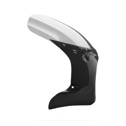 C-RACER, HEADLAMP MASK. MATTE BLACK Til twins.