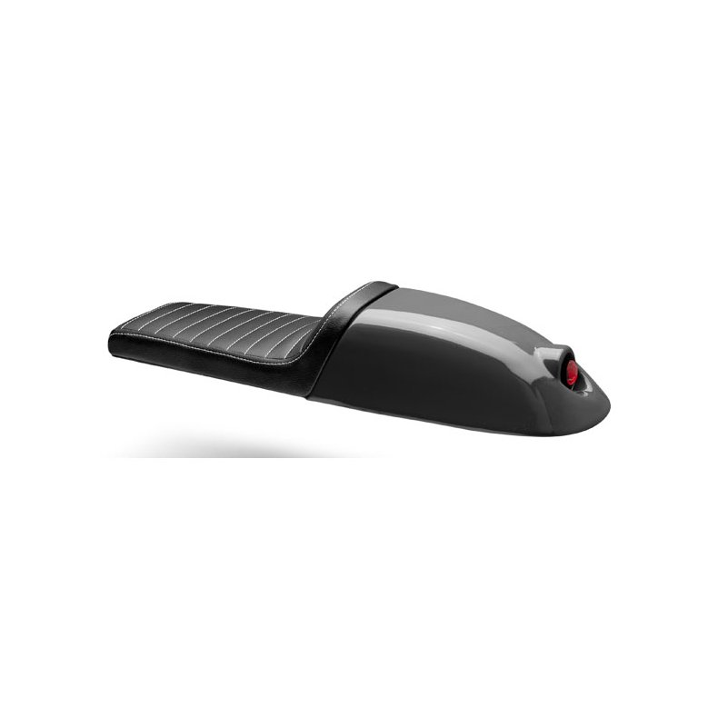 C-RACER, CAF&Eacute; RACER SEAT WITH TAILLIGHT. BLACK MATTE 