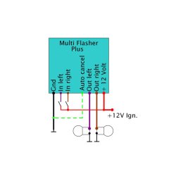 Axel Joost Elektronik, Multi Flash Plus. Plusstyret blink rel.