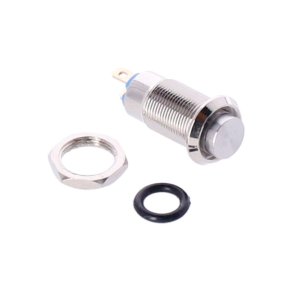 AXEL JOOST ELEKTRONIK, 8MM SWITCH Stainless steel on/off switch in push button style