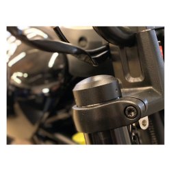 KILLER CUSTOM, FORK TUBE CAP BOLT COVERS 21-22 RH1250S Sportster S