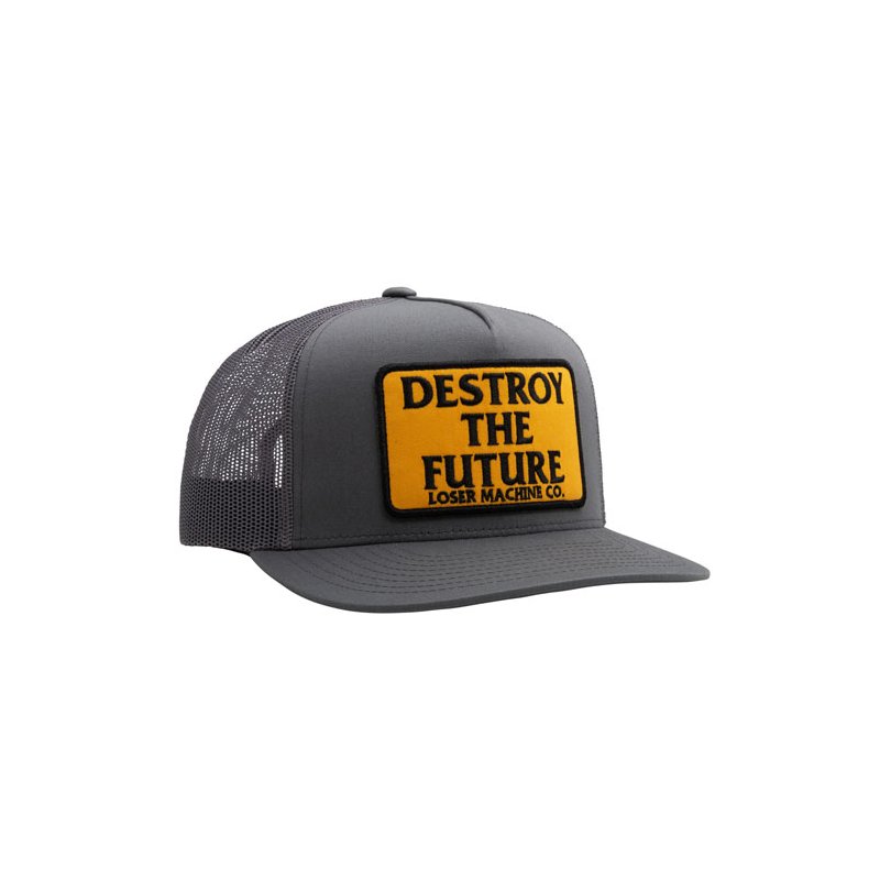 LOSER MACHINE DESTROY TRUCKER CAP CHARCOAL