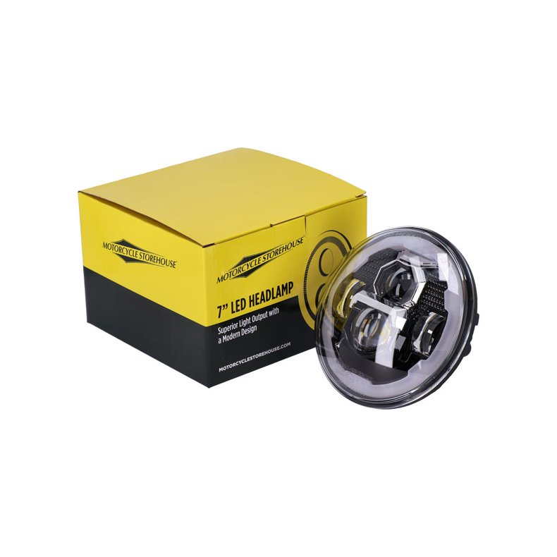 7" LED parabol med pos. lys