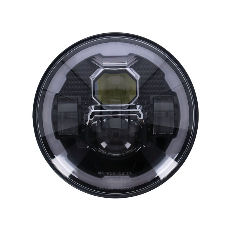 7" LED parabol med pos. lys