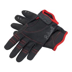 BILTWELL MOTO GLOVES BLACK/RED