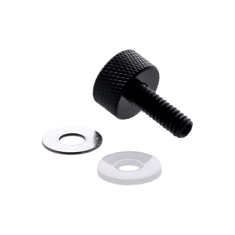 THUMB SCREW KIT FOR SEAT. LOW PROFILE. BLACK 1/4-20 threaded.