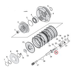 JIMS, THROW-OUT BEARING KIT 8-21 M8 Softail; L75-17 B.T.; 2021 all Touring &amp; Trikes 