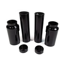 CULT-WERK, 6-PIECE FORK TUBE COVER KIT S. GLOSS BLACK 212mm long. 