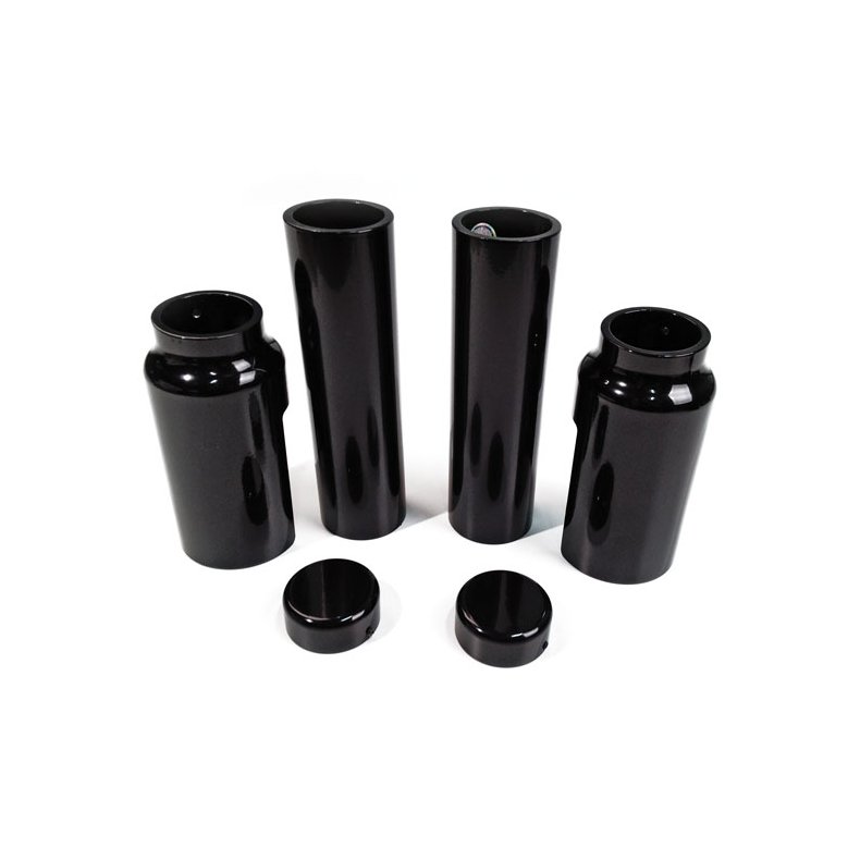 CULT-WERK, 6-PIECE FORK TUBE COVER KIT S. GLOSS BLACK 212mm long. 