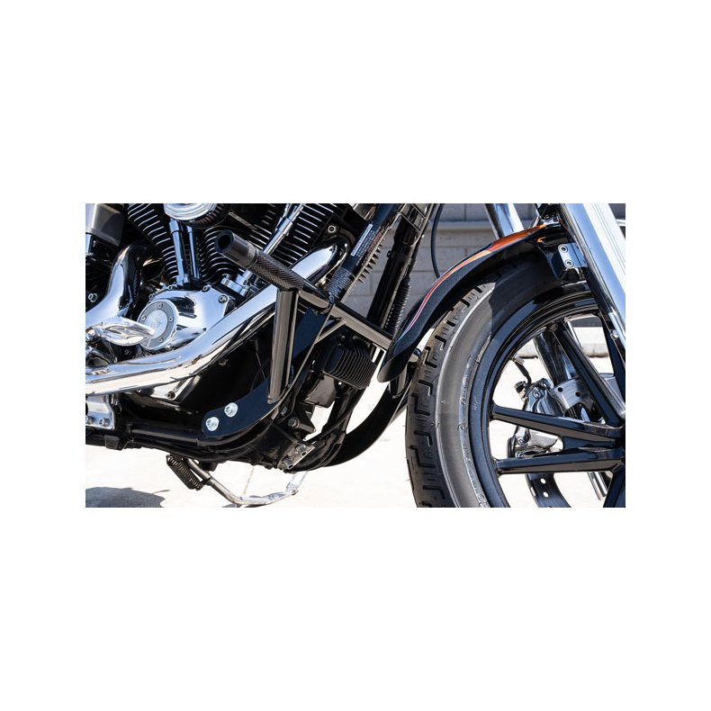 BURLY BRAND, BRAWLER CRASH BAR KIT DYNA. BLACK 