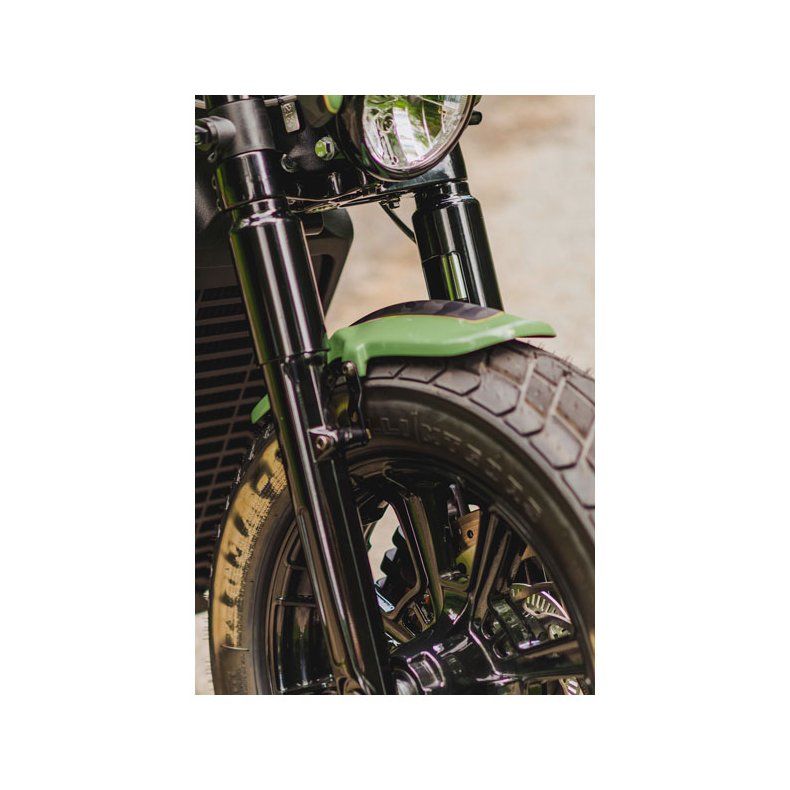 CULT-WERK, FRONT FENDER "OLD SCHOOL". GLOSS BLACK, scout