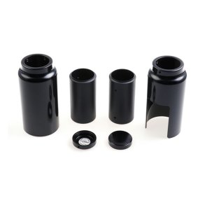CULT-WERK, 6-PIECE FORK TUBE COVER KIT MEDIUM. GLOSS BLACK