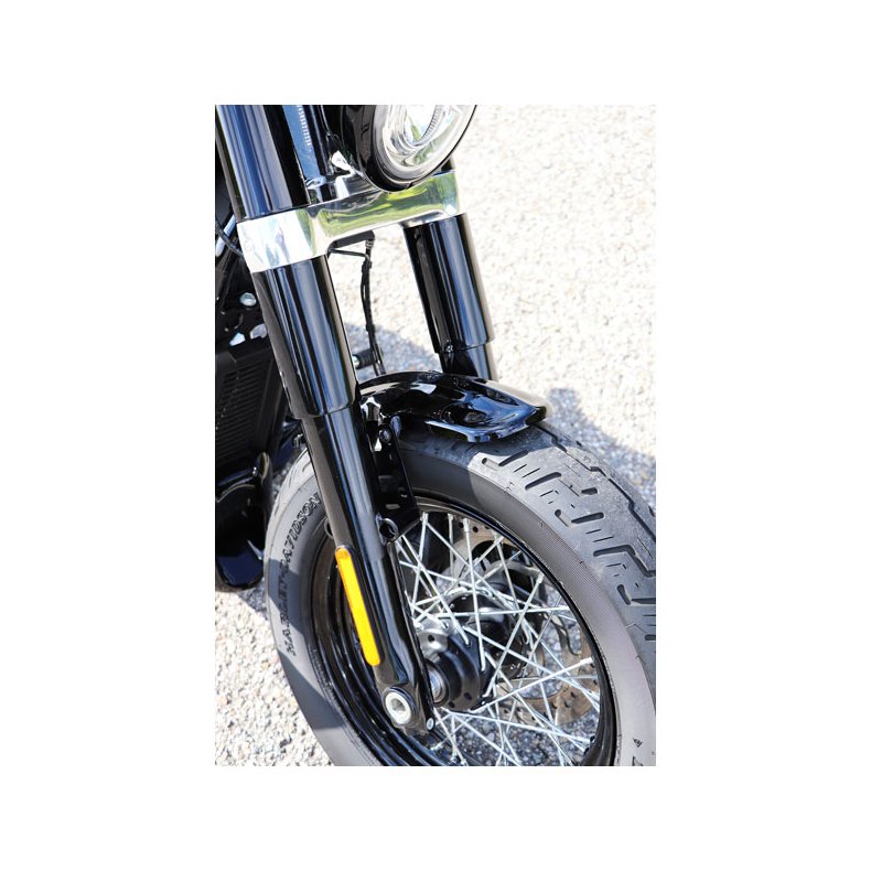 CULT-WERK, FRONT FENDER 'OLD SCHOOL'. GLOSS BLACK M8 Softail: 18-21 FLSL Slim