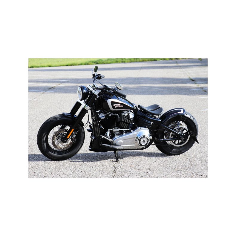 CULT-WERK, FRONT FENDER 'OLD SCHOOL'. GLOSS BLACK M8 Softail: 18-21 FLSL Slim