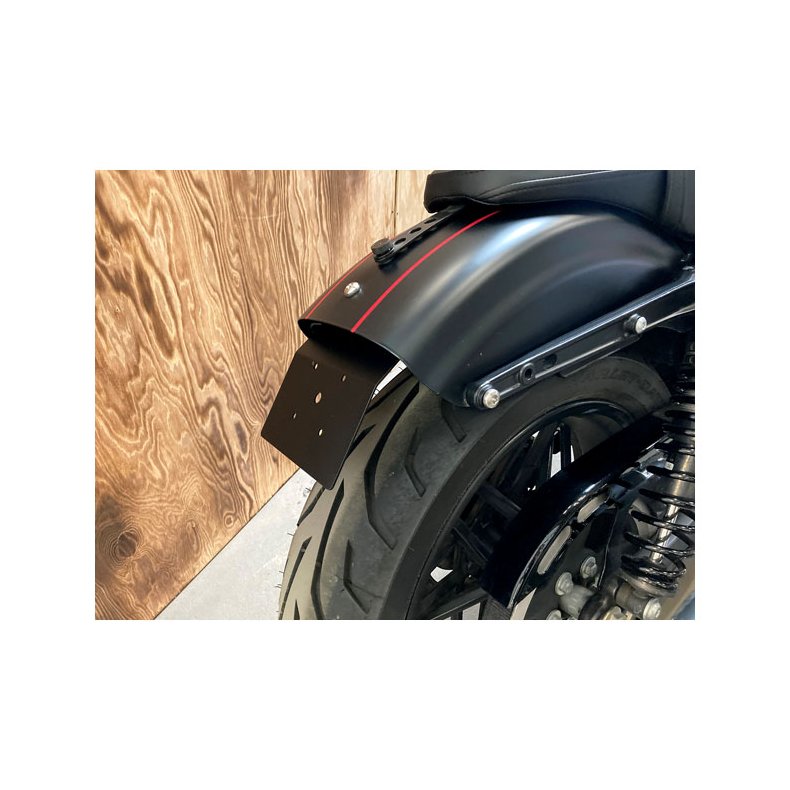 DMP, UNDER FENDER LICENSE PLATE HOLDER. BLACK  XL Sportster: 16-20 XL1200CX Roadster