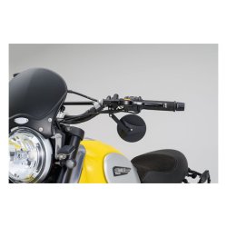 DAYTONA, CLAMP-ON ABS MIRROR. 22MM -