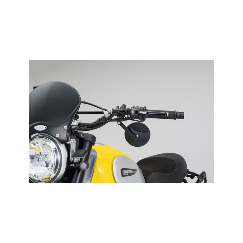 DAYTONA, CLAMP-ON ABS MIRROR. 22MM -