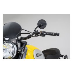 DAYTONA, CLAMP-ON ABS MIRROR. 22MM -