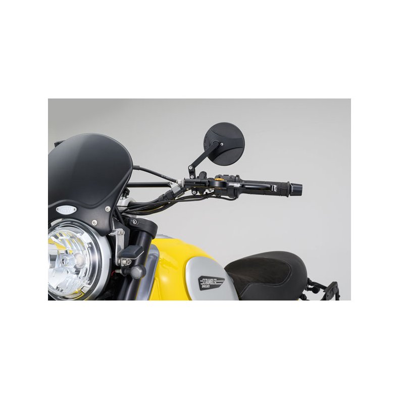 DAYTONA, CLAMP-ON ABS MIRROR. 22MM -