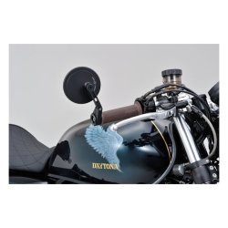 DAYTONA, CLAMP-ON FLAT D-MIRROR. NUMBER 17 