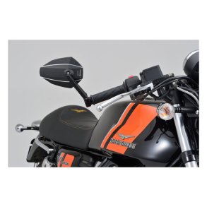 DAYTONA, BAR END D-MIRROR. NUMBER 7, LONG STEM - 