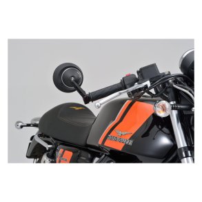 DAYTONA, BAR END D-MIRROR. NUMBER 8, SHORT STEM